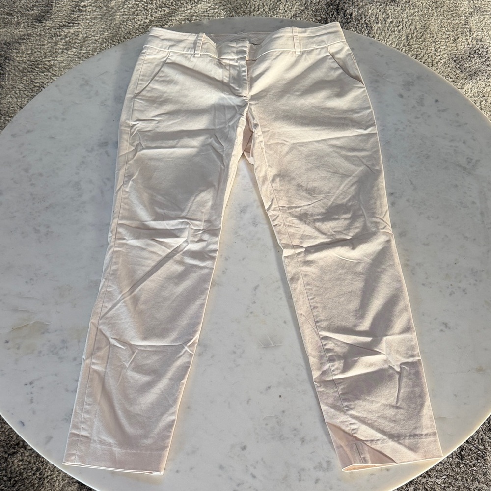 J. Crew Café Capri Pants in Soft Cream- Size 0